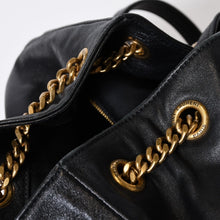 Load image into Gallery viewer, SAINT LAURENT サンローラン ジョー バッグパック 672609 ブラック レザー ゴールド金具 美品 中古 4b013329
