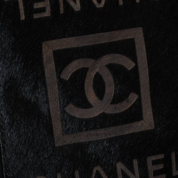 極美品 CHANEL シャネル スポーツライン ショルダーバッグ A33796 10番台 ココマーク ハラコ レザー ナイロン キルティング 中古 4b013568