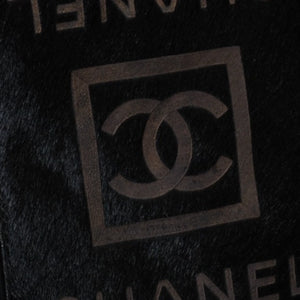極美品 CHANEL シャネル スポーツライン ショルダーバッグ A33796 10番台 ココマーク ハラコ レザー ナイロン キルティング 中古 4a001159