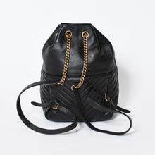Load image into Gallery viewer, SAINT LAURENT サンローラン ジョー バッグパック 672609 ブラック レザー ゴールド金具 美品 中古 4b013329