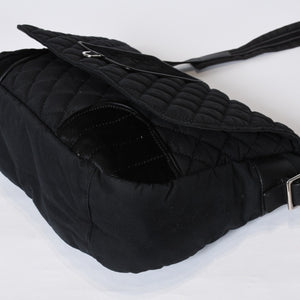 極美品 CHANEL シャネル スポーツライン ショルダーバッグ A33796 10番台 ココマーク ハラコ レザー ナイロン キルティング 中古 4a001159