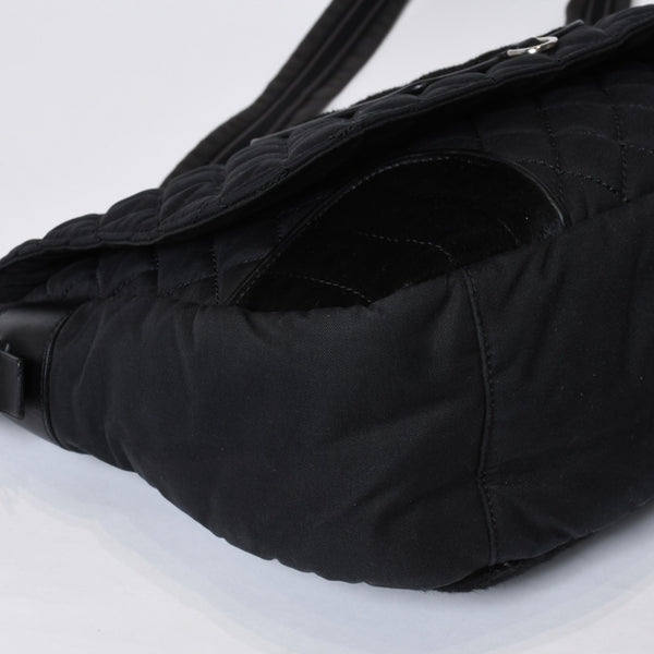 極美品 CHANEL シャネル スポーツライン ショルダーバッグ A33796 10番台 ココマーク ハラコ レザー ナイロン キルティング 中古 4a001159