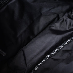 極美品 CHANEL シャネル スポーツライン ショルダーバッグ A33796 10番台 ココマーク ハラコ レザー ナイロン キルティング 中古 4a001159