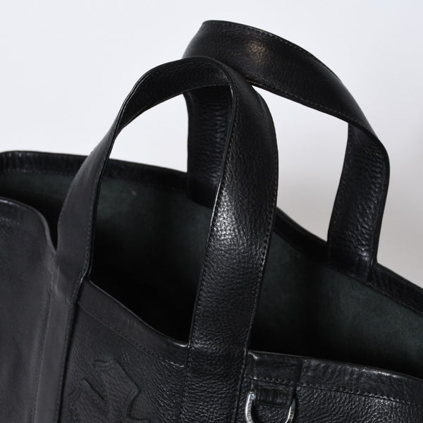 極美品 CHROME HEARTS クロムハーツ × UNITED ARROWS ユナイテッドアローズ UA 10th TOTE 10th トートバッグ CHクロスパッチ 中古 4b013121