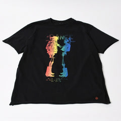 AKA SIX × Fragment Design エーケーエーシックス × フラグメントデザイン TEE 藤原ヒロシ カラーブラック 黒 サイズL 美品 中古 4b012033