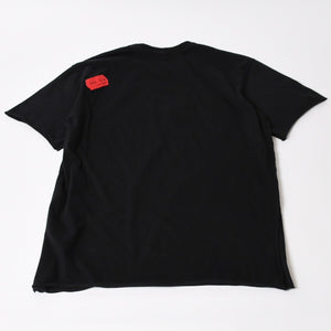 AKA SIX × Fragment Design エーケーエーシックス × フラグメントデザイン TEE 藤原ヒロシ カラーブラック 黒 サイズL 美品 中古 4b012033