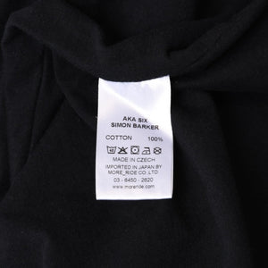 AKA SIX × Fragment Design エーケーエーシックス × フラグメントデザイン TEE 藤原ヒロシ カラーブラック 黒 サイズL 美品 中古 4b012033