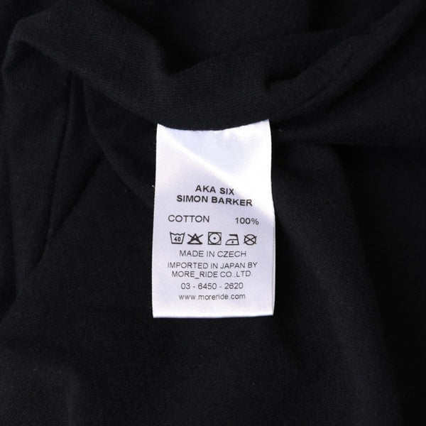AKA SIX × Fragment Design エーケーエーシックス × フラグメントデザイン TEE 藤原ヒロシ カラーブラック 黒 サイズL 美品 中古 4b012033