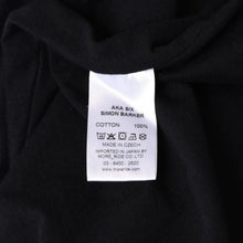 Load image into Gallery viewer, AKA SIX × Fragment Design エーケーエーシックス × フラグメントデザイン TEE 藤原ヒロシ カラーブラック 黒 サイズL 美品 中古 4b012033