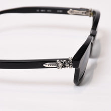 Load image into Gallery viewer, CHROME HEARTS クロムハーツ BABY メガネ 眼鏡 サングラス サイズ45□22 ダガー ブラック 美品 中古 4b013762