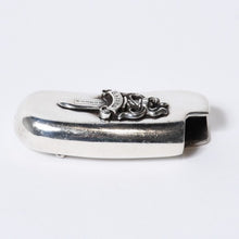 Load image into Gallery viewer, CHROME HEARTS クロムハーツ BEANS LIGHTER CASE ビーンズ ライターケース 重量約104.84g スターリングシルバー 美品 中古 4b013094
