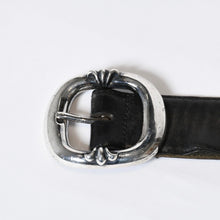 Load image into Gallery viewer, CHROME HEARTS クロムハーツ 1.5 BLT GUNSLINGER 1.5 ガンスリンガー ベルト サイズ32 シルバー925 レザー ブラック 良品 中古 4b013114