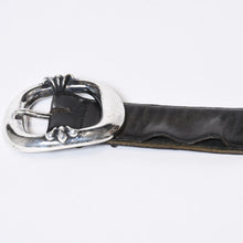 Load image into Gallery viewer, CHROME HEARTS クロムハーツ 1.5 BLT GUNSLINGER 1.5 ガンスリンガー ベルト サイズ32 シルバー925 レザー ブラック 良品 中古 4b013114