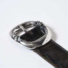 Load image into Gallery viewer, CHROME HEARTS クロムハーツ 1.5 BLT GUNSLINGER 1.5 ガンスリンガー ベルト サイズ32 シルバー925 レザー ブラック 良品 中古 4b013114