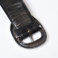 Load image into Gallery viewer, CHROME HEARTS クロムハーツ 1.5 BLT GUNSLINGER 1.5 ガンスリンガー ベルト サイズ32 シルバー925 レザー ブラック 良品 中古 4b013114