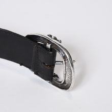 Load image into Gallery viewer, CHROME HEARTS クロムハーツ 1.5 BLT GUNSLINGER 1.5 ガンスリンガー ベルト サイズ32 シルバー925 レザー ブラック 良品 中古 4b013114