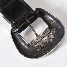 Load image into Gallery viewer, CHROME HEARTS クロムハーツ BLT CLASSIC 3PC クラシック 3PC レザーベルト サイズ32 スターリングシルバー ブラック 美品 中古 4b013117