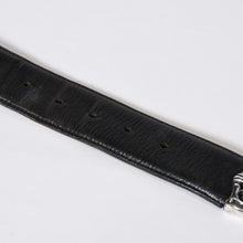 Load image into Gallery viewer, CHROME HEARTS クロムハーツ BLT CLASSIC 3PC クラシック 3PC レザーベルト サイズ32 スターリングシルバー ブラック 美品 中古 4b013117