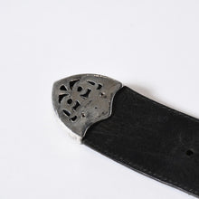 Load image into Gallery viewer, CHROME HEARTS クロムハーツ BLT CLASSIC 3PC クラシック 3PC レザーベルト サイズ32 スターリングシルバー ブラック 美品 中古 4b013117