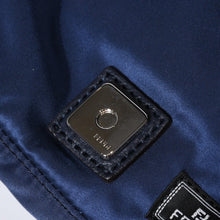 Load image into Gallery viewer, 極美品 FENDI×PORTER フェンディ×ポーター バケット ミニ フォンケース 7AS138 ネイビー ナイロン シルバー金具 中古 4b013331