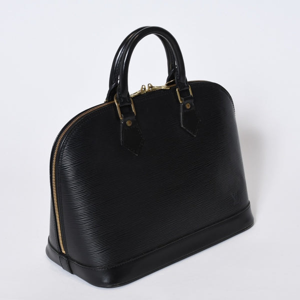 LOUIS VUITTON ルイヴィトン アルマPM ハンドバッグ M52142 エピ レザー ブラック ゴールド金具 美品 中古 4b013410