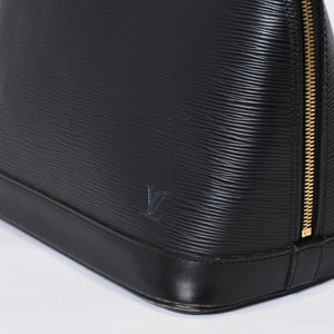 LOUIS VUITTON ルイヴィトン アルマPM ハンドバッグ M52142 エピ レザー ブラック ゴールド金具 美品 中古 4b013410