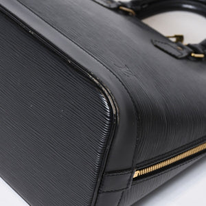 LOUIS VUITTON ルイヴィトン アルマPM ハンドバッグ M52142 エピ レザー ブラック ゴールド金具 美品 中古 4b013410