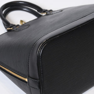 LOUIS VUITTON ルイヴィトン アルマPM ハンドバッグ M52142 エピ レザー ブラック ゴールド金具 美品 中古 4b013410