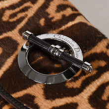 Load image into Gallery viewer, Christian Dior クリスチャンディオール Jazz Club ジャズクラブ ハンドバッグ 05-MA-0028 レオパード ハラコ ガリアーノ期 美品 中古 4b013218