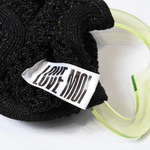 Load image into Gallery viewer, 極美品 Jean Paul GAULTIER ジャンポールゴルチェ 22SS ハートハンドル メッシュバッグ 22/06-U-SC008-M028 クリアグリーン ブラック 中古 4b013453