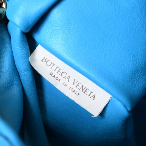極美品 BOTTEGAVENETA ボッテガヴェネタ MINI JODIE ミニ ジョディ ハンドバッグ 651876 イントレチャート ブルー 中古 4b013572