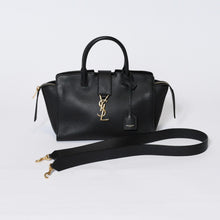 Load image into Gallery viewer, 極美品 SAINT LAURENT サンローラン ベイビー ダウンタウンカバス 2WAYハンドバッグ 635346 ブラック グレインレザー ゴールド金具 中古 4b013209