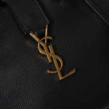 Load image into Gallery viewer, 極美品 SAINT LAURENT サンローラン ベイビー ダウンタウンカバス 2WAYハンドバッグ 635346 ブラック グレインレザー ゴールド金具 中古 4b013209