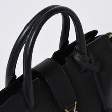 Load image into Gallery viewer, 極美品 SAINT LAURENT サンローラン ベイビー ダウンタウンカバス 2WAYハンドバッグ 635346 ブラック グレインレザー ゴールド金具 中古 4b013209
