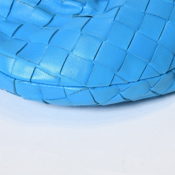 極美品 BOTTEGAVENETA ボッテガヴェネタ MINI JODIE ミニ ジョディ ハンドバッグ 651876 イントレチャート ブルー 中古 4b013572
