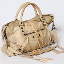 Load image into Gallery viewer, BALENCIAGA バレンシアガ クラシック シティ ハンドバッグ 2WAY 115748 レザー ベージュ ゴールド金具 美品 中古 4b013539