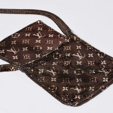 Load image into Gallery viewer, 極美品 LOUIS VUITTON ルイヴィトン 03SS モノグラム メッシュ フランシス ショルダーバッグ ゴールド M92288 ロゴ 中古 4b013357