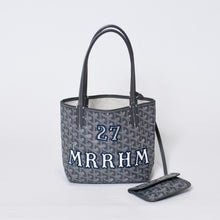 Load image into Gallery viewer, GOYARD ゴヤール Saint Louis Junior サンルイ ジュニア ハンドバッグ PVC 048/180 グレー マーカージュアート 廃盤 美品 中古 4b013542