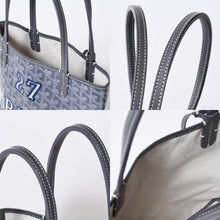 Load image into Gallery viewer, GOYARD ゴヤール Saint Louis Junior サンルイ ジュニア ハンドバッグ PVC 048/180 グレー マーカージュアート 廃盤 美品 中古 4b013542