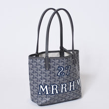 Load image into Gallery viewer, GOYARD ゴヤール Saint Louis Junior サンルイ ジュニア ハンドバッグ PVC 048/180 グレー マーカージュアート 廃盤 美品 中古 4b013542