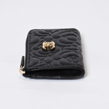 Load image into Gallery viewer, 新品同様品 CHANEL シャネル カメリア コインケース A82334 ブラック キャビアスキン ゴールド金具 中古 4b013442