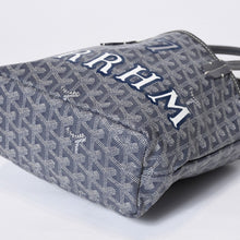 Load image into Gallery viewer, GOYARD ゴヤール Saint Louis Junior サンルイ ジュニア ハンドバッグ PVC 048/180 グレー マーカージュアート 廃盤 美品 中古 4b013542