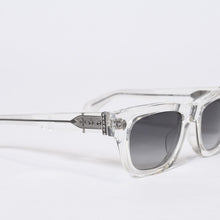 Load image into Gallery viewer, 極美品 CHROME HEARTS クロムハーツ サングラス アイウェア DICK FITZENER サイズ51□20-147 アセテート シルバー925 クリア 中古 4b013632