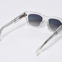 Load image into Gallery viewer, 極美品 CHROME HEARTS クロムハーツ サングラス アイウェア DICK FITZENER サイズ51□20-147 アセテート シルバー925 クリア 中古 4b013632