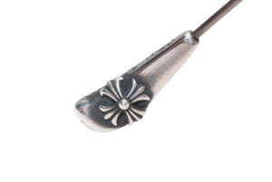 極美品 CHROME HEARTS クロムハーツ BONE PRONE Ⅵ 伊達メガネ アイウェア サイズ49□22-150 CHプラス シルバー925 中古 4b013551