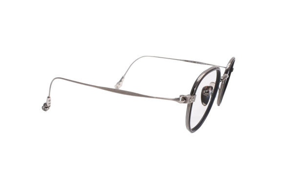 極美品 CHROME HEARTS クロムハーツ BONE PRONE Ⅵ 伊達メガネ アイウェア サイズ49□22-150 CHプラス シルバー925 中古 4b013551
