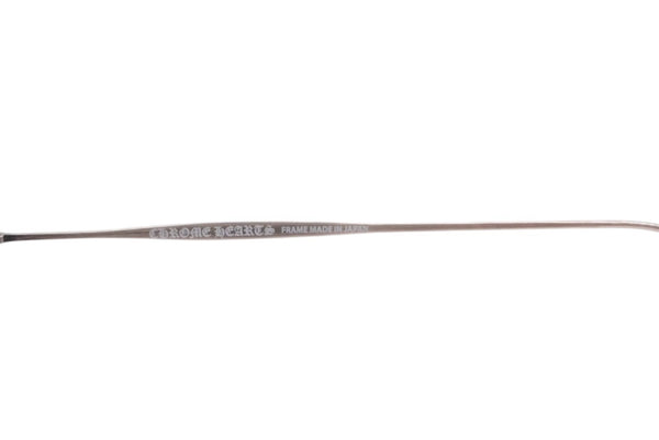 極美品 CHROME HEARTS クロムハーツ BONE PRONE Ⅵ 伊達メガネ アイウェア サイズ49□22-150 CHプラス シルバー925 中古 4b013551