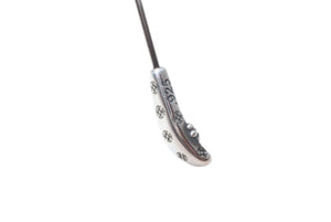 極美品 CHROME HEARTS クロムハーツ BONE PRONE Ⅵ 伊達メガネ アイウェア サイズ49□22-150 CHプラス シルバー925 中古 4b013551