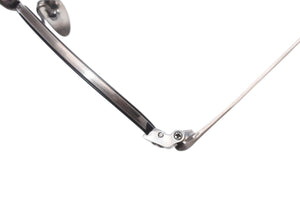 極美品 CHROME HEARTS クロムハーツ BONE PRONE Ⅵ 伊達メガネ アイウェア サイズ49□22-150 CHプラス シルバー925 中古 4b013551
