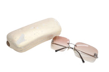 画像をギャラリービューアに読み込む, CHANEL シャネル リムレス サングラス アイウェア 4017-D c.124/89 サイズ62□17 120 ココマーク ラインストーン 美品 中古 4b013576